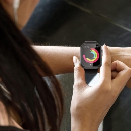 Tech-Protect Defense360 grūdinto stiklo dėklas, skirtas Apple Watch 10 (42 mm) – skaidrus
