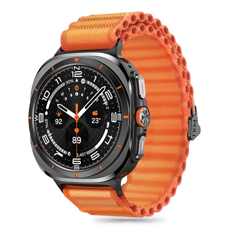 Tech-Protect Weave Pro dirželis, skirtas Samsung Galaxy Watch Ultra (47 mm) - oranžinis