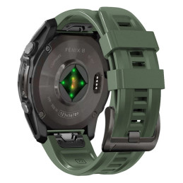 Tech-Protect Silikoninis Garmin Fenix 5 / 6 / 6 Pro / 7 / 8 (47 mm) / E dirželis - žalias