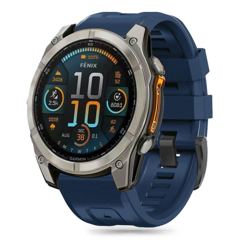 Tech-Protect Silikoninis Garmin Fenix 5 / 6 / 6 Pro / 7 / 8 (47 mm) / E dirželis - mėlynas