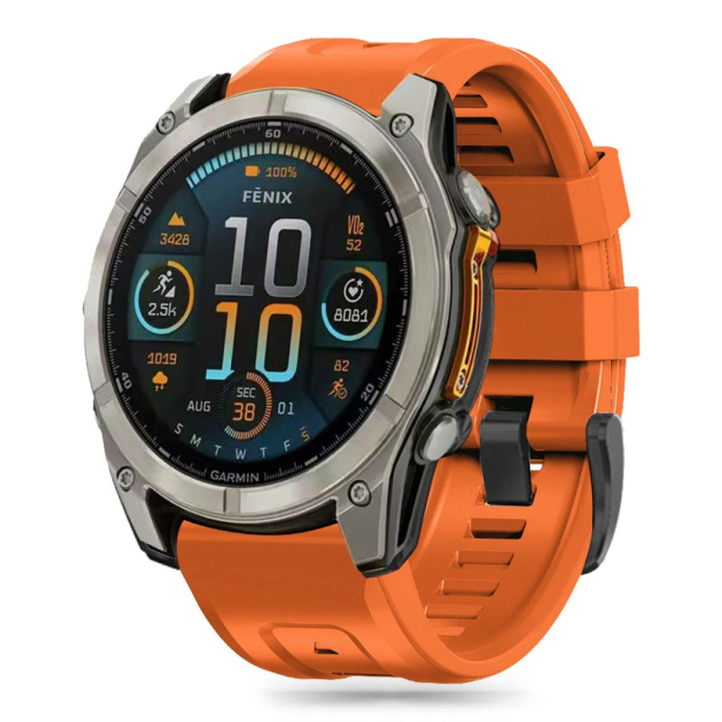 Tech-Protect Silikoninis Garmin Fenix 5 / 6 / 6 Pro / 7 / 8 (47 mm) / E dirželis - oranžinis