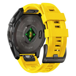 Tech-Protect Silikoninis Garmin Fenix 5 / 6 / 6 Pro / 7 / 8 (47 mm) / E dirželis - geltonas