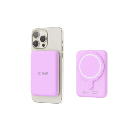 Tech-Protect LifeMag MagSafe PB10 5000 mAh maitinimo blokas - rožinė