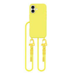 Tech-Protect MagNecklace MagSafe dėklas su dirželiu iPhone 16 - geltonas