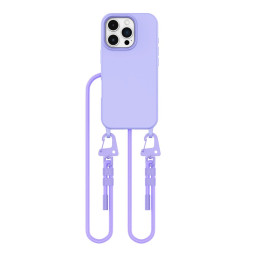 Tech-Protect MagNecklace MagSafe dėklas su dirželiu, skirtas iPhone 16 Pro – violetinė