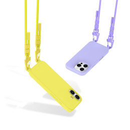 Tech-Protect MagNecklace MagSafe dėklas su dirželiu, skirtas iPhone 16 Pro – violetinė