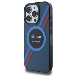 BMW Motosport IML Circle MagSafe dėklas iPhone 16 Pro - tamsiai mėlynas