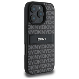 DKNY Texture Pattern Tonal Stripe dėklas, skirtas iPhone 16 Pro Max - juodas