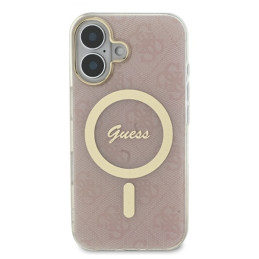Guess IML 4G MagSafe dėklas iPhone 16 Plus - rožinis