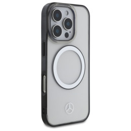 Mercedes Printed logo MagSafe dėklas iPhone 16 Pro - skaidrus