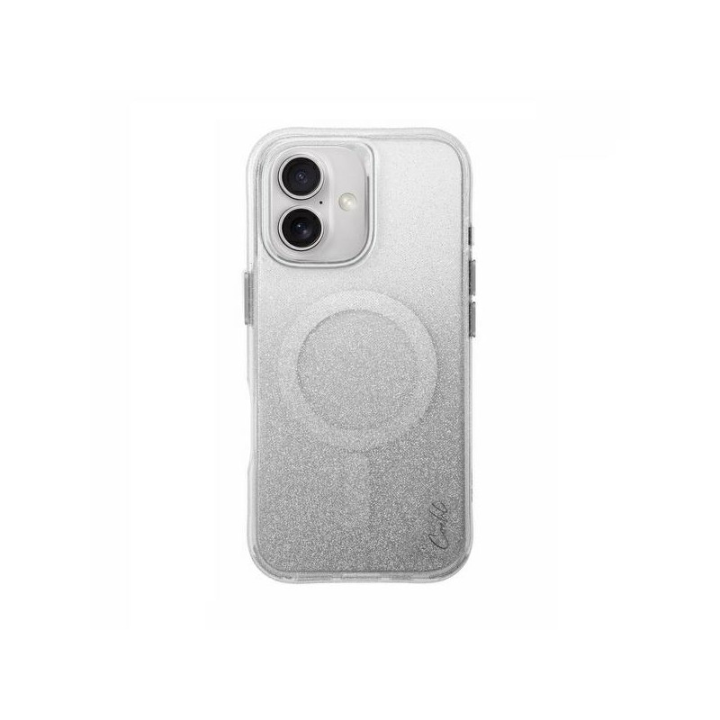 UNIQ Coehl Lumino Magnetic Charging dėklas iPhone 16 - sidabrinis