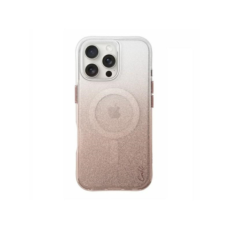 UNIQ Coehl Lumino Magnetic Charging dėklas, skirtas iPhone 16 Pro Max - auksinis