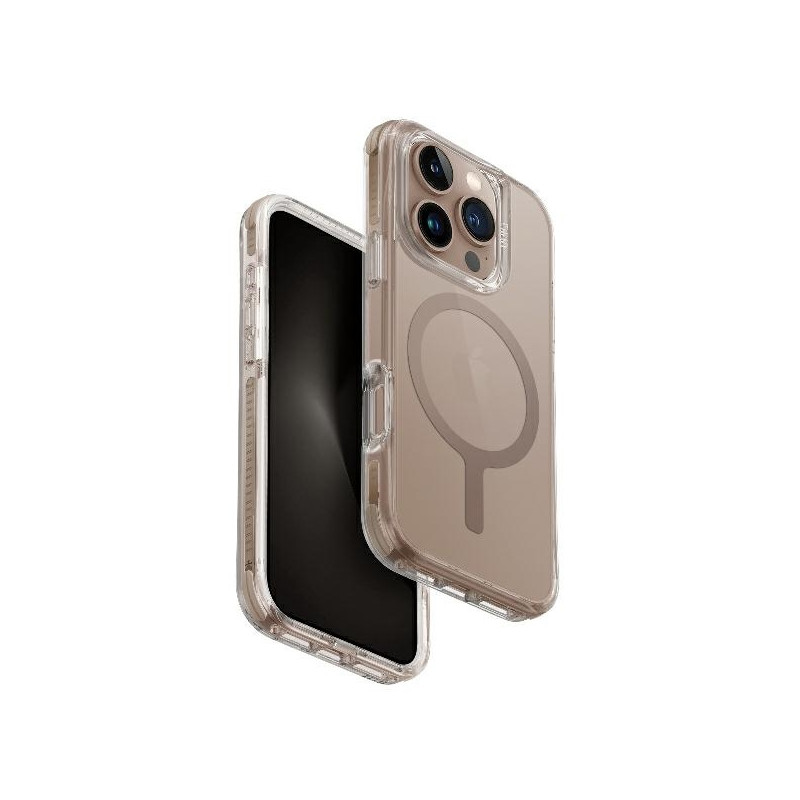 UNIQ Combat Magclick įkrovimo dėklas, skirtas iPhone 16 Pro Max - auksinis