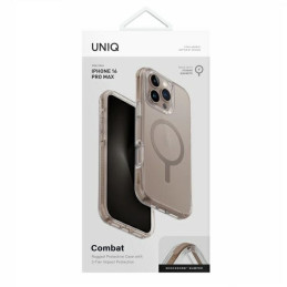 UNIQ Combat Magclick įkrovimo dėklas, skirtas iPhone 16 Pro Max - auksinis