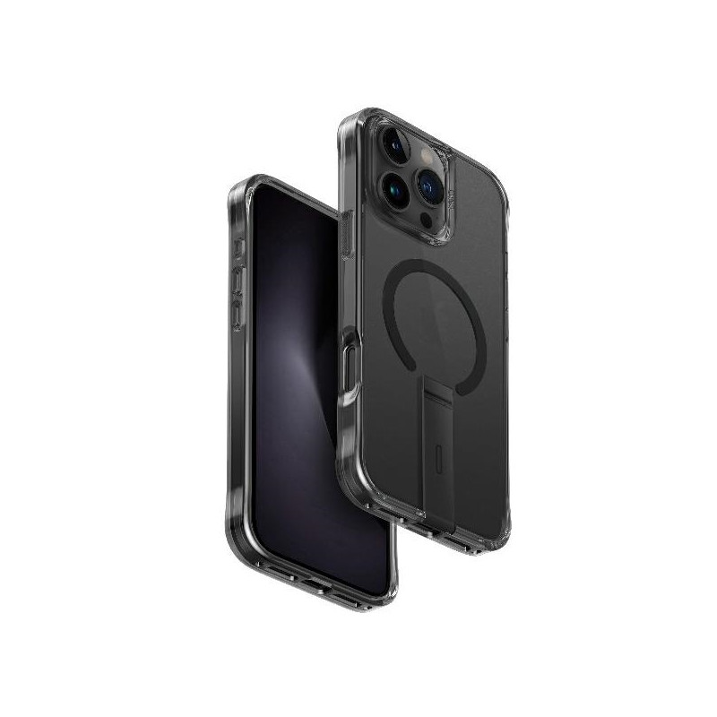 UNIQ Eleva su Vertica Stand dėklu iPhone 16 Pro Max - juodas