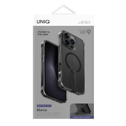 UNIQ Eleva su Vertica Stand dėklu iPhone 16 Pro Max - juodas