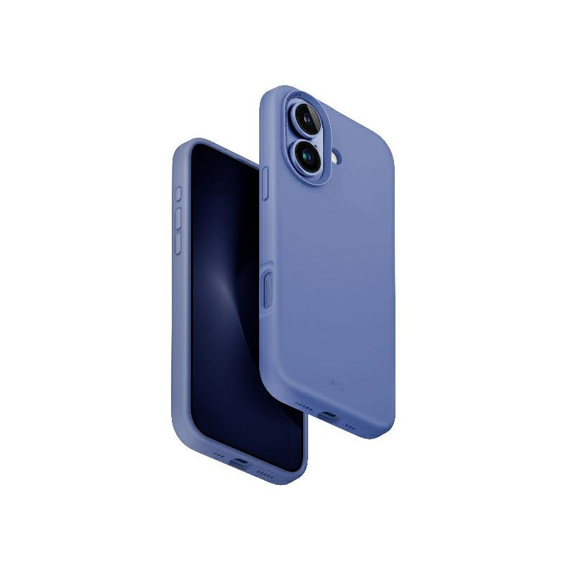 UNIQ Lino Hue Magclick įkrovimo dėklas iPhone 16 - mėlynas