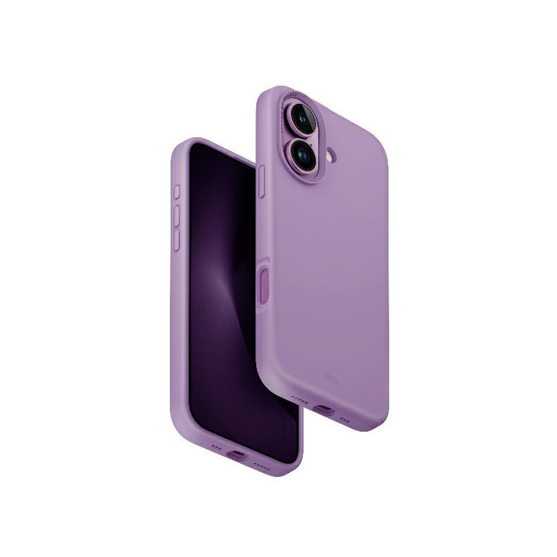 UNIQ Lino Hue Magclick įkrovimo dėklas iPhone 16 - rožinis