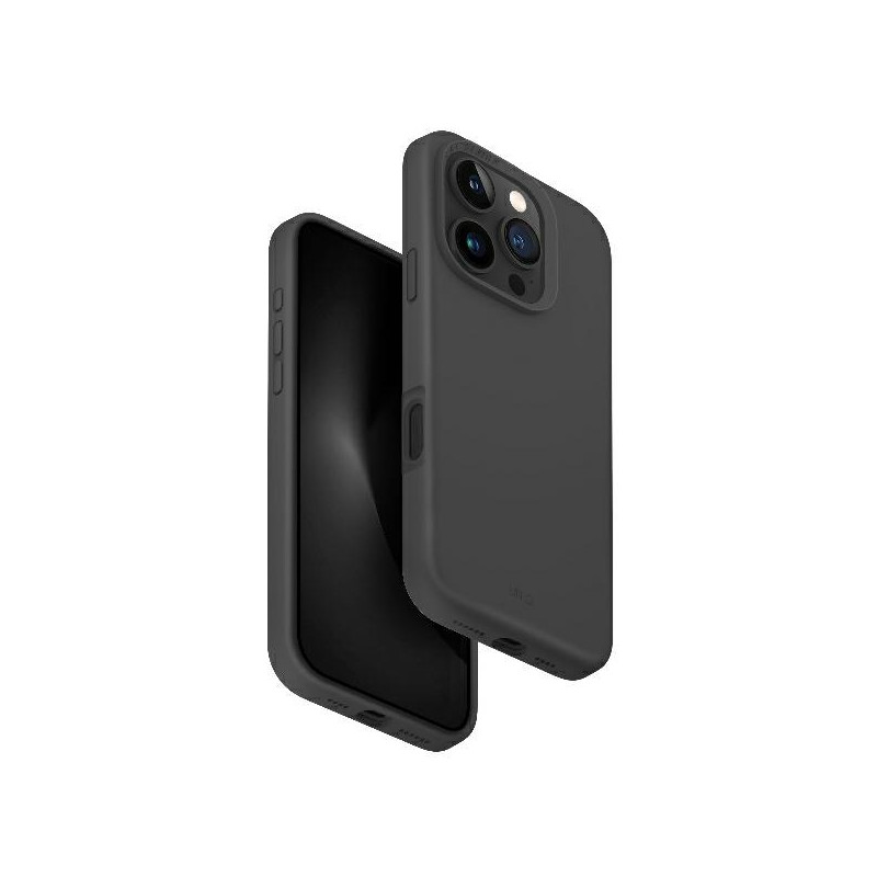UNIQ Lino Hue Magclick įkrovimo dėklas, skirtas iPhone 16 Pro Max - pilkas