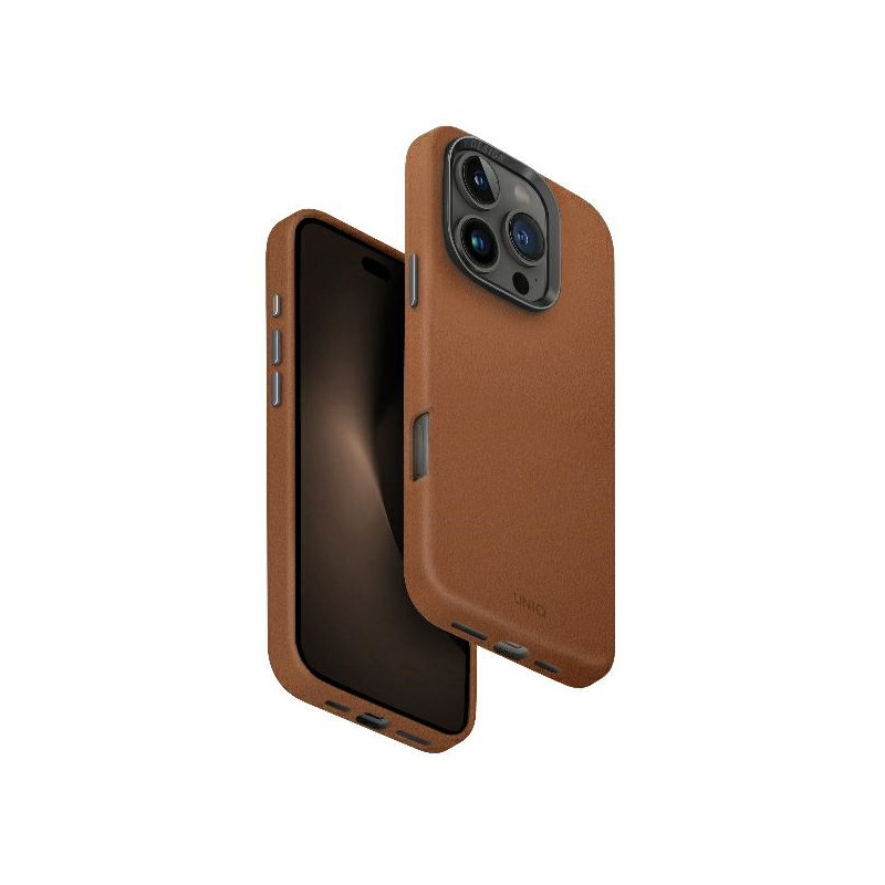 UNIQ Lyden Magclick įkrovimo dėklas iPhone 16 Pro - karamelė