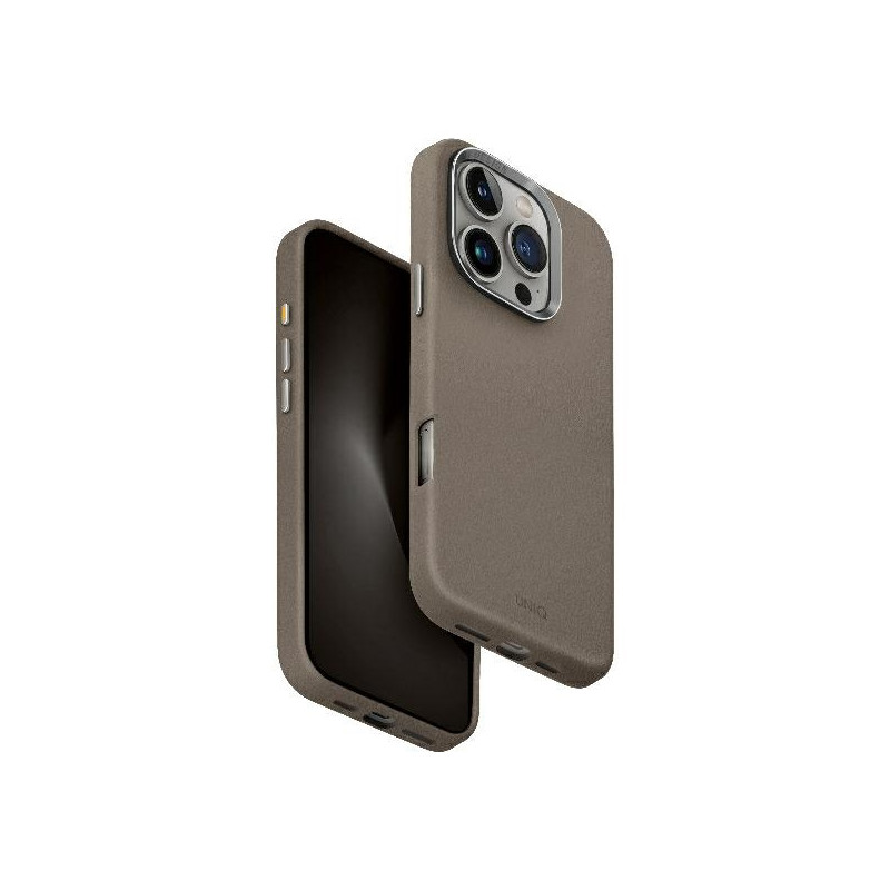 UNIQ Lyden Magclick įkrovimo dėklas iPhone 16 Pro - pilkas