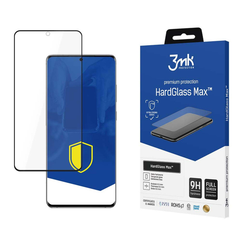 3mk HardGlass Max FingerPrint grūdintas stiklas, skirtas Samsung Galaxy S20 Plus 5G