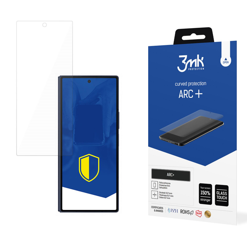 3mk ARC+ apsauginė folija, skirta Samsung Galaxy Z Fold 6 (priekyje)