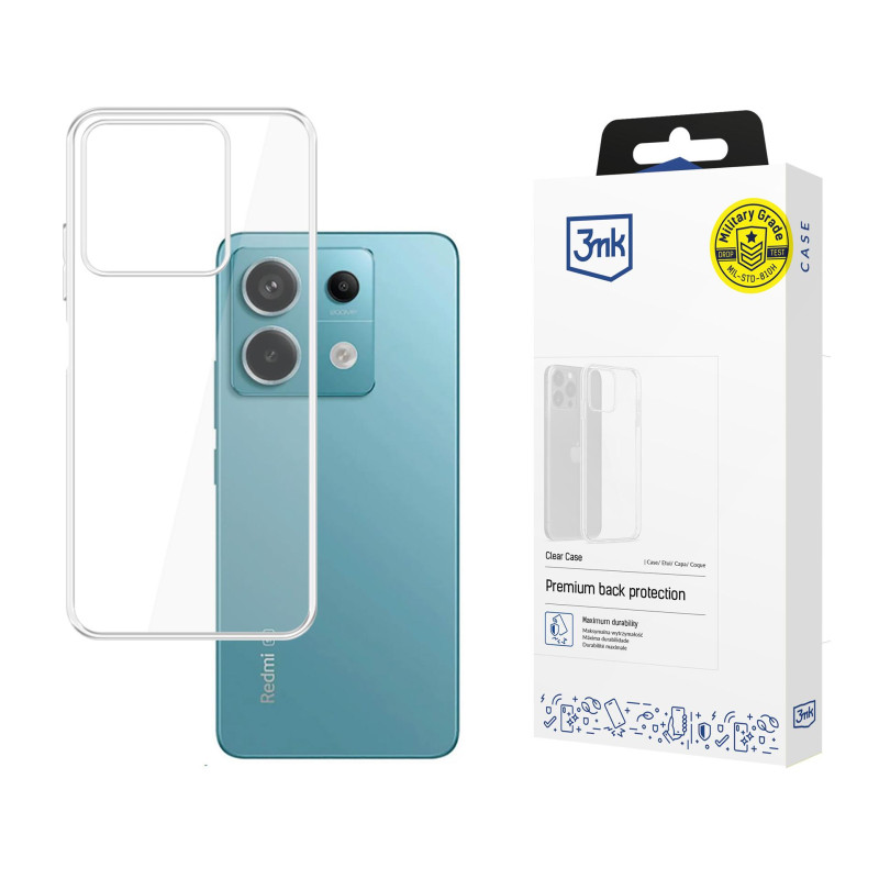 3mk skaidrus dėklas, skirtas Xiaomi Redmi Note 13 5G - skaidrus