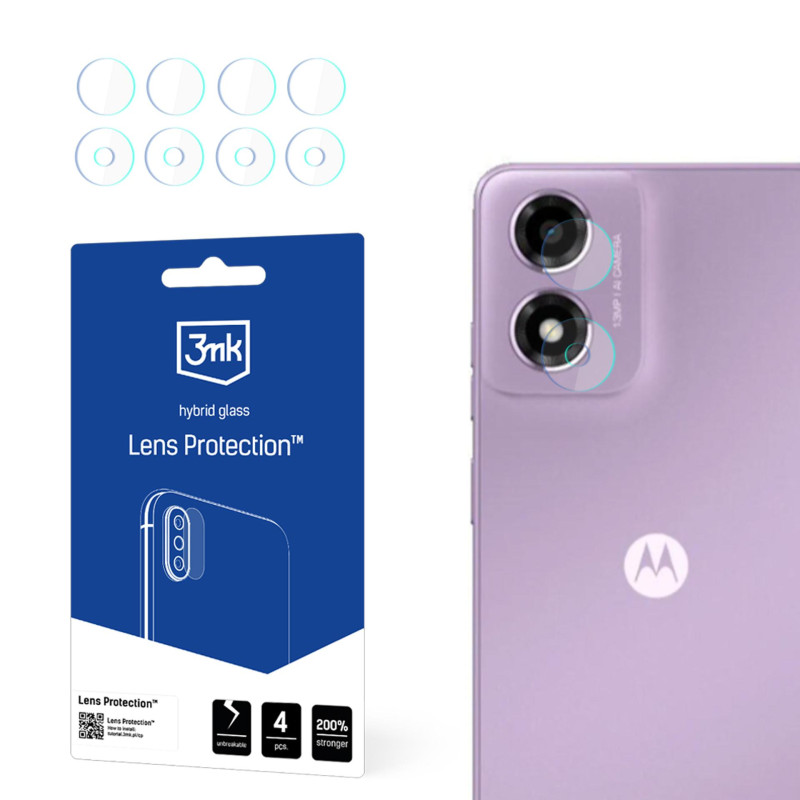 3mk objektyvo apsaugos kameros dangtelis, skirtas Motorola Moto E14