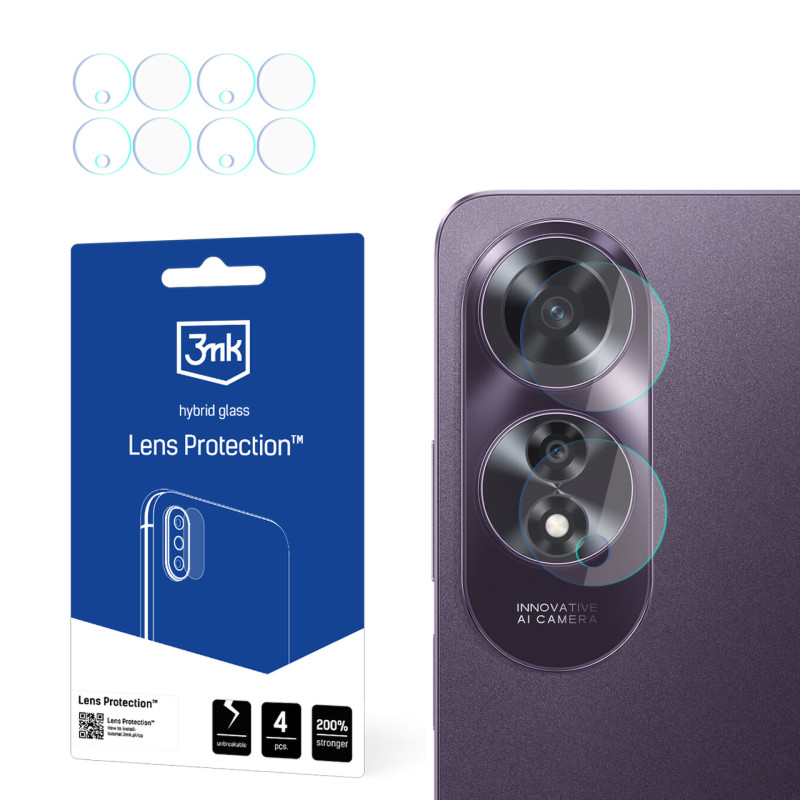 3mk objektyvo apsaugos kameros dangtelis, skirtas Oppo A60