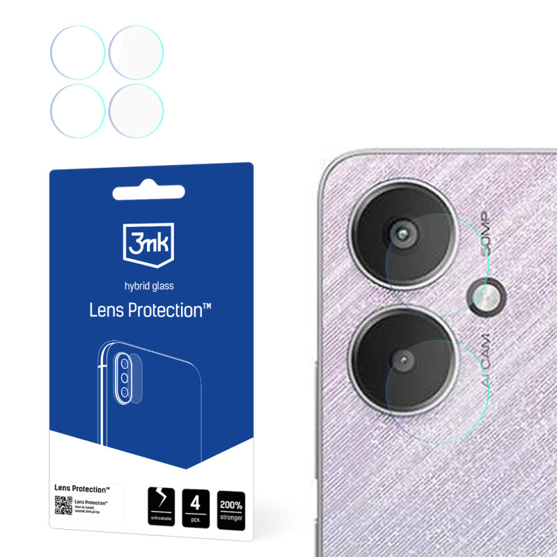 3mk objektyvo apsaugos kameros dangtelis, skirtas Xiaomi Redmi 13C 5G