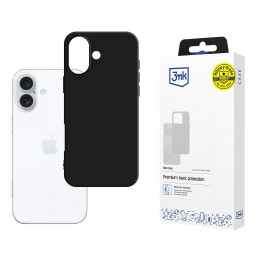 3mk matinis dėklas su MagSafe, skirtas iPhone 16 – juodas