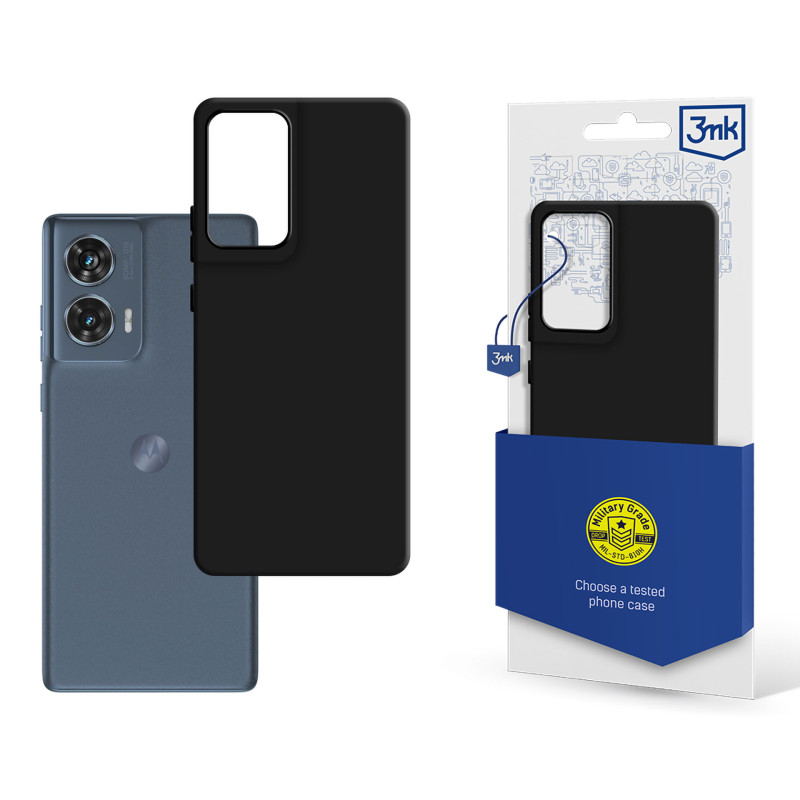 3mk matinis dėklas, skirtas Motorola Moto Edge 50 Fusion – juodas