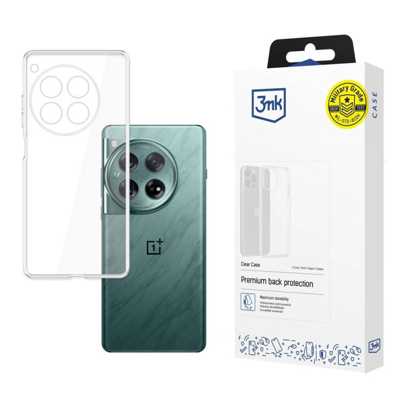3mk skaidrus dėklas, skirtas OnePlus 12 – skaidrus