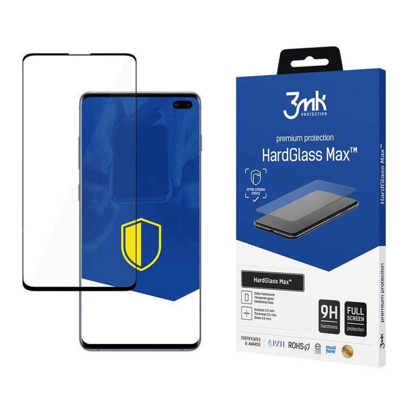 3mk HardGlass Max FingerPrint grūdintas stiklas, skirtas Samsung Galaxy S10 Plus
