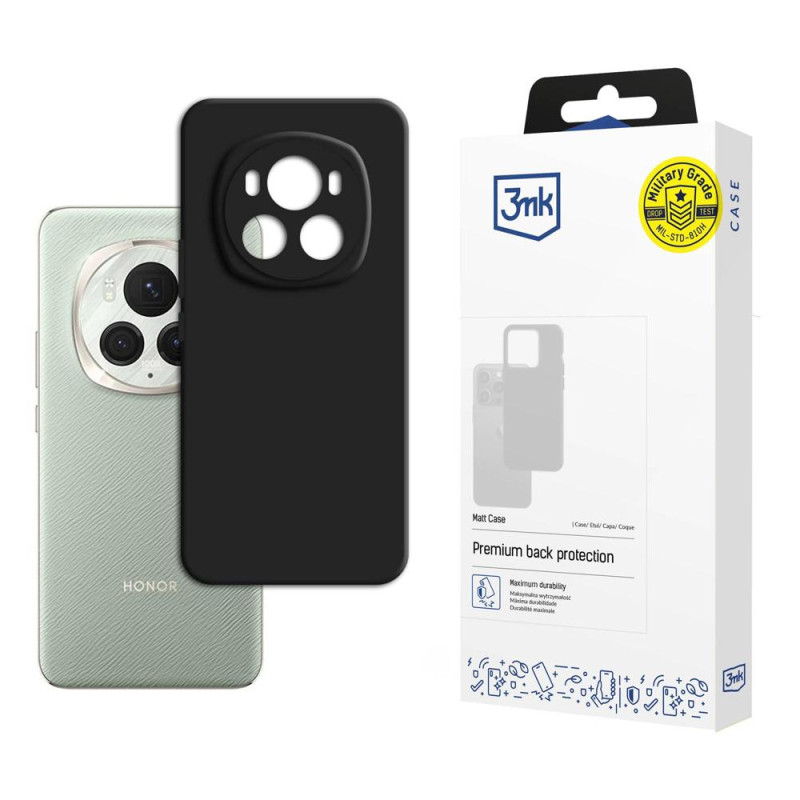 3mk matinis dėklas, skirtas Honor Magic6 Pro – skaidrus