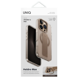 UNIQ Heldro Max Magclick Charging iPhone 16 Pro dėklas - auksinis