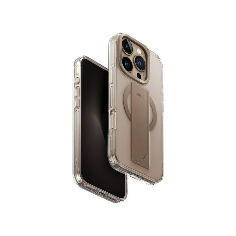 UNIQ Heldro Max Magclick įkrovimo dėklas iPhone 16 Pro Max - auksinis