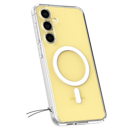 Spigen Ultra Hybrid Mag MagSafe dėklas, skirtas Samsung Galaxy S24 FE - baltas