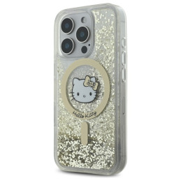 Hello Kitty Liquid Glitter Fever MagSafe dėklas iPhone 16 Pro Max - auksinis