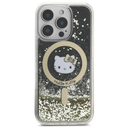 Hello Kitty Liquid Glitter Fever MagSafe dėklas iPhone 16 Pro Max - auksinis