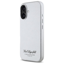 Karl Lagerfeld hotel RSG dėklas iPhone 16 - pilkas