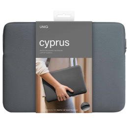 UNIQ neopreninis nešiojamojo kompiuterio dėklas 16" Cyprus vandeniui atsparus dėklas - pilkas