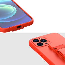 Virvės dėklas gelio dėklas su dirželiu grandinės rankinė dirželis iPhone 12 Pro Max šviesiai mėlynas