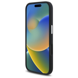AMG Silicone Graphics MagSafe dėklas iPhone 16 - juodas