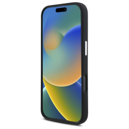 AMG Silicone Graphics MagSafe dėklas, skirtas iPhone 16 Pro Max - juodas
