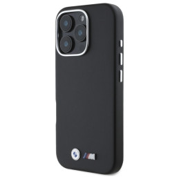 BMW M Smooth Full Wrapped Metal MagSafe dėklas iPhone 16 Pro - juodas