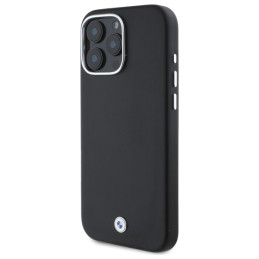 BMW Sign Full Wrapped Metal MagSafe dėklas iPhone 16 Pro - juodas
