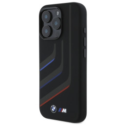 BMW Silicone Turning Lines MagSafe dėklas iPhone 16 Pro - juodas