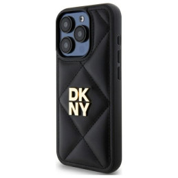 DKNY Quilted Stack Logo dėklas, skirtas iPhone 15 Pro Max - juodas